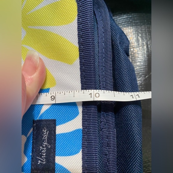 Thirty-One Blue and Pink Floral Tote  Storage Bag Handle - Picture 5 of 6